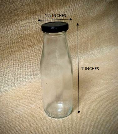 GLASS BOTTLE 7 INCHES