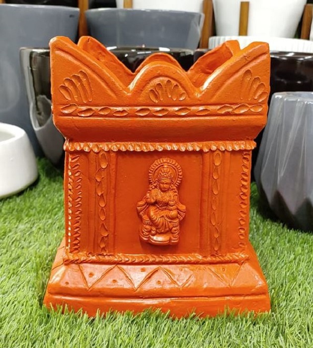 Terracotta Tulsi Pot 10 Inch